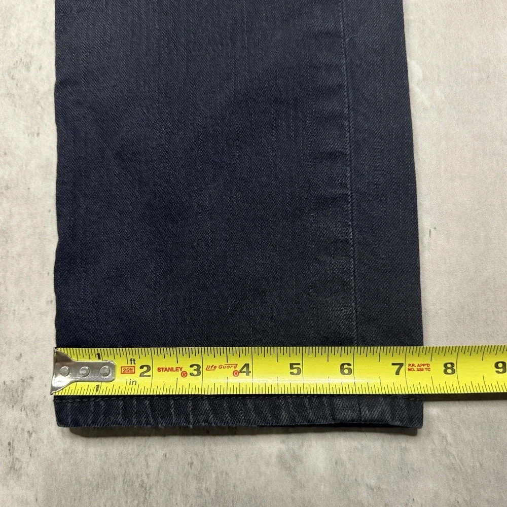 Levis 511 Jeans Slim Fit Stretch Denim Mens 36x30 Black Dark Wash Work USA